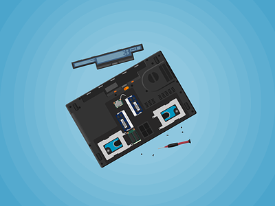 Laptop repair — new icon computer day2icon flat flat icon hardware illustration laptop repair vector