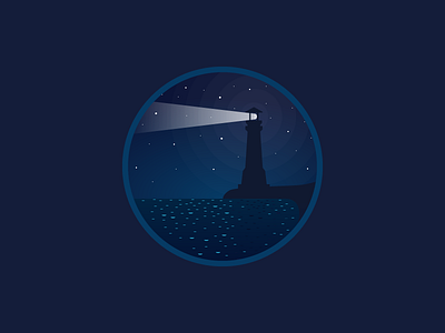 Lighthouse dark day2icon flat flat icon free illustration illustrator lighthouse night outline vector