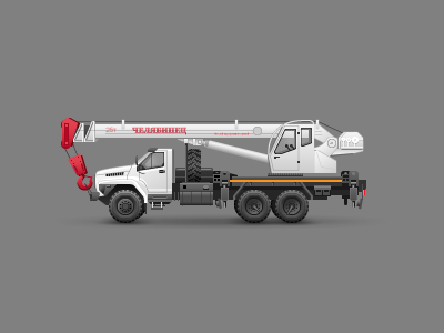 Crane truck truck crane icon icons illustrator vector illustration