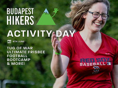 Budapest Hikers - Activity Day banner event health hiking marketing sports