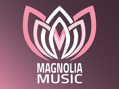 MAGNOLIA MUSIC BRAND brand graphic design logo