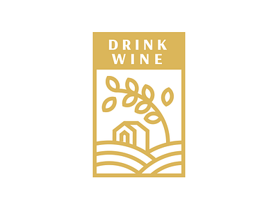 Drink Wine brand drink house logo logotype nature wine