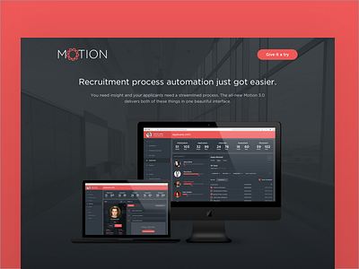 Motion 3.0 Landing Page