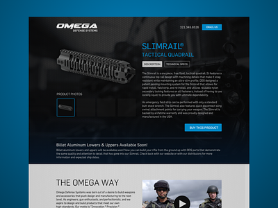Omega Product Page ecommerce product page