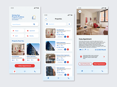 Property Consultant Apps app branding design interface product design ui ux