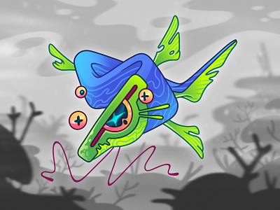 feesh art deep fish illustration sea