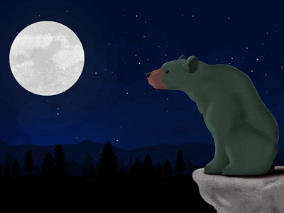 One Bear Moon adobe illustrator adobe photoshop hayden aube retrosupply skillshare von glitschka textures