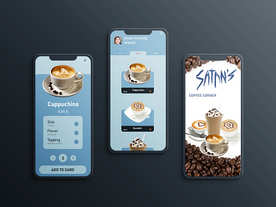 Coffee shop app UI beedesign coffee shop coffee shop app ui ui design