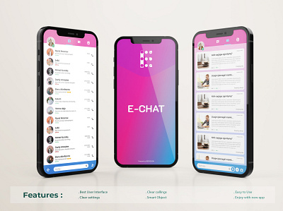 E-Chat app (chatting app UI)