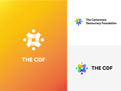 Logo for The CDF cameroons democracy design foundation logo ngo peace thecdf trust unity