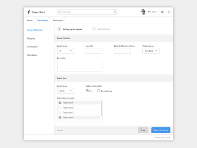 Powershare minimal ui web app