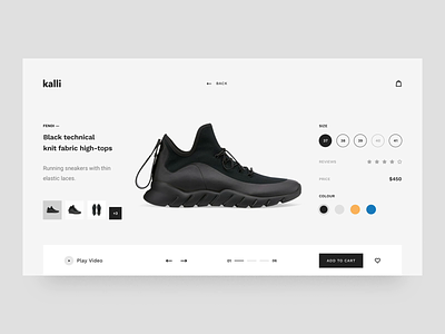 Kalli - Responsive HTML Templates II after-effects animation concepts design motion motion-design online store shoes ui ui8 ux