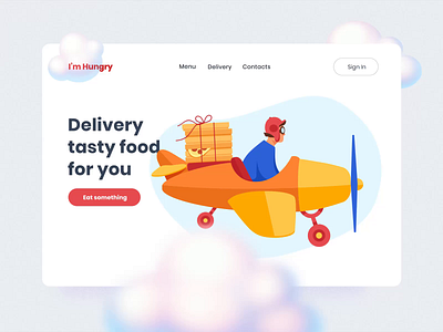 The air guy brings tasty pizza! after effects airplane animation delivery design food illustrations mobile motion motion design motiongraphics pizza pizza box ui ui8 ux