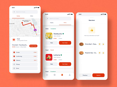 Coody Food iOS UI Kit III after-effects animation illustration mobile motion motion-design ui ui8 ux