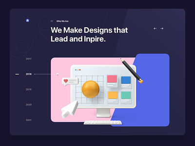 Folio: Agency Portfolio Kit - Years & Principles after effects agency animation design motion motion design portfolio portfolio site ui ui8 ux