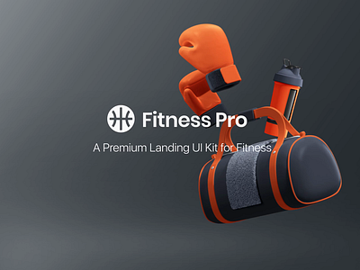 Fitness Pro - Presentation 3d after effects animation design motion motion design motiongraphics ui ui8 ux