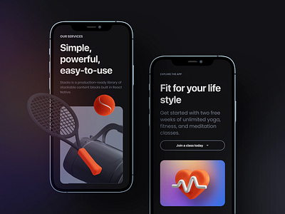 Fitness Pro III after effects animation design iphone motion motion design ui ui8 ux