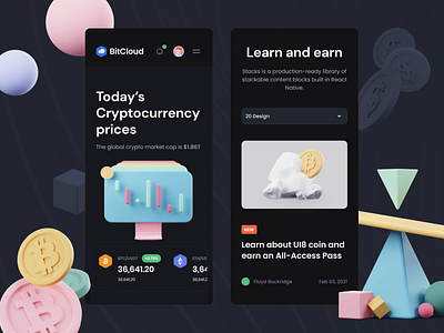 DeFicons - Crypto 3D Icon Set 3d after effects animation app crypto design icons motion ui ui8