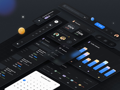 Core Isometric Concept 3d after-effects animation core dashboard isometric motion motion-design ui ui8