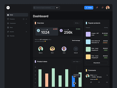 Core Dashboard — Interaction Concept II after effects animation core dashboard design interaction motion motion design ui ui8