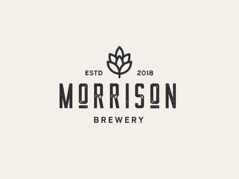 Morrison Brewery brewery logo animation motion-design typography illustration font design logo motiongraphics ui8 after-effects motion