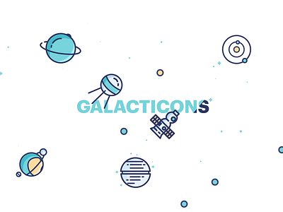 Galacticons Animated after effects animation cosmonaut galaxy illustration motion motion design motiongraphics planet rocket space spaceship ufo ui8