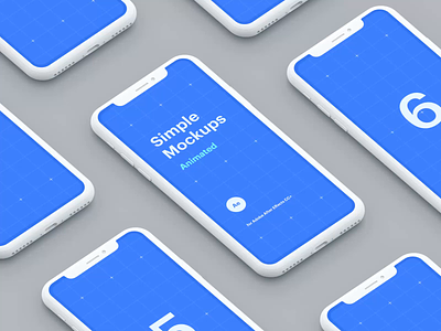 Simple Mockups Animated after-effects animation design iphone mobile motion motion-design motiongraphics ui ui8 ux
