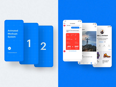 Animated Mockup System I after effects animation design mockups motion motion design ui ui8 ux
