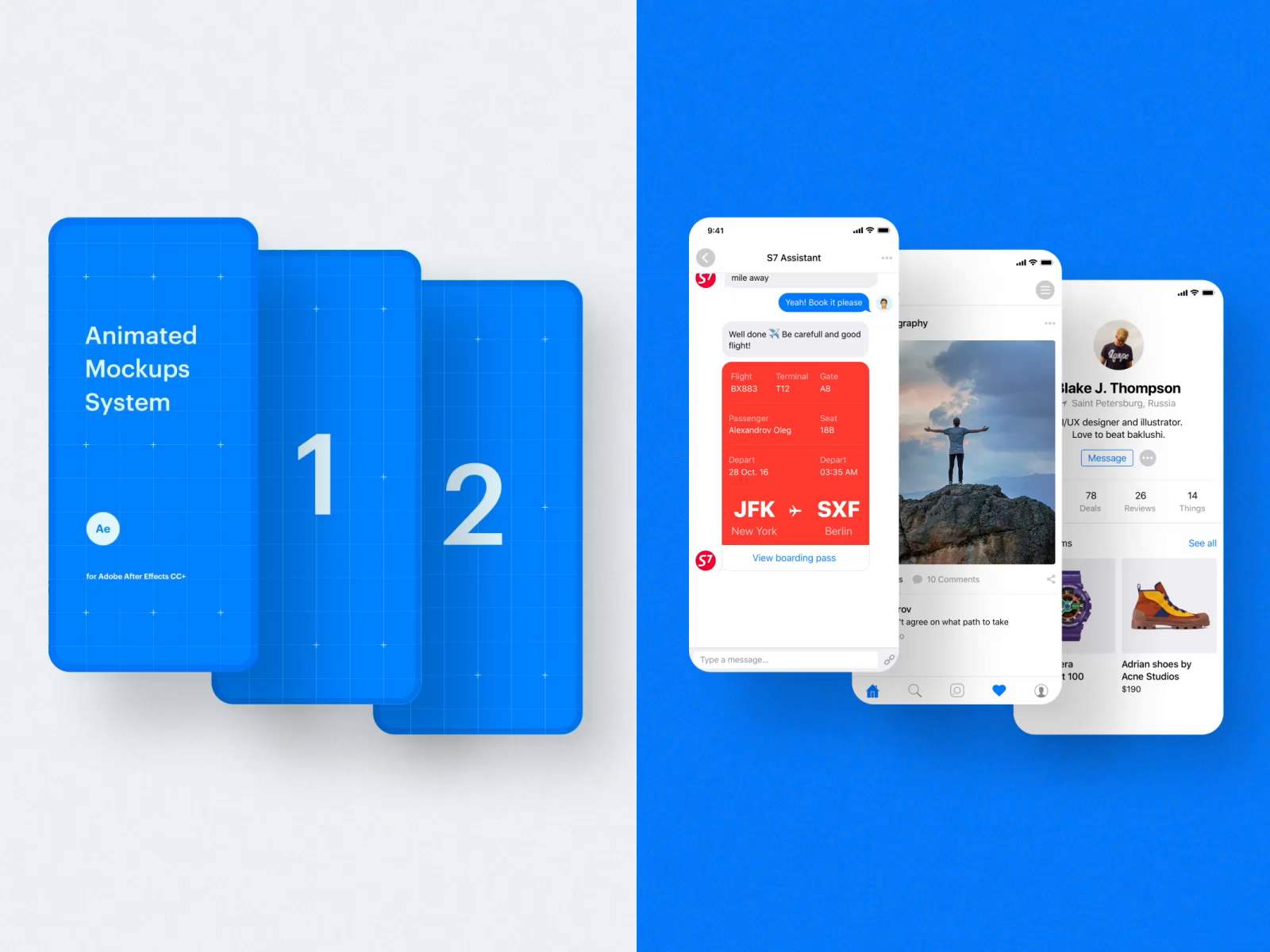 Download Animated Mockup System I by Anton Tkachev for UI8 on Dribbble