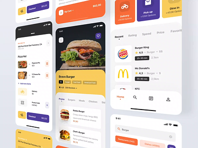 Nibble iOS UI Kit I after-effects animation design illustration iphone mobile motion motion-design motiongraphics music app ui ui8 ux