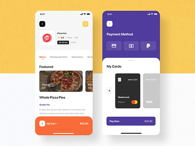 Nibble iOS UI Kit III after-effects animation design food app iphone motion motion-design motiongraphics ui ui8 ux