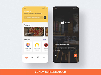 Nibble UI Kit. Updating after effects animation design mobile motion motion design motiongraphics ui ui8 ux