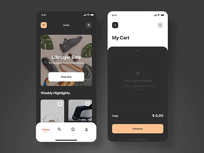 Storefront iOS UI Kit I after effects animation design iphone mobile motion motion design ui ui8 ux