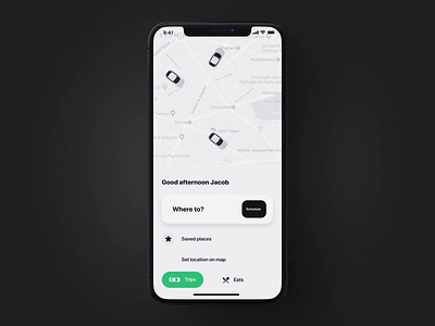 Rido App UI Kit III after effects animation car design motion motion design motiongraphics ridesharing sharing taxi app ui ui8 ux