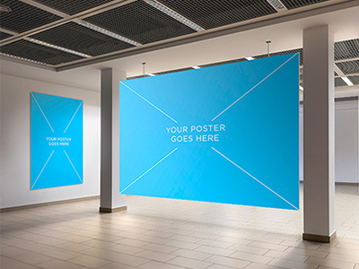 Download Photorealistic Gallery Poster Mock Up By Mockup Cloud On Dribbble