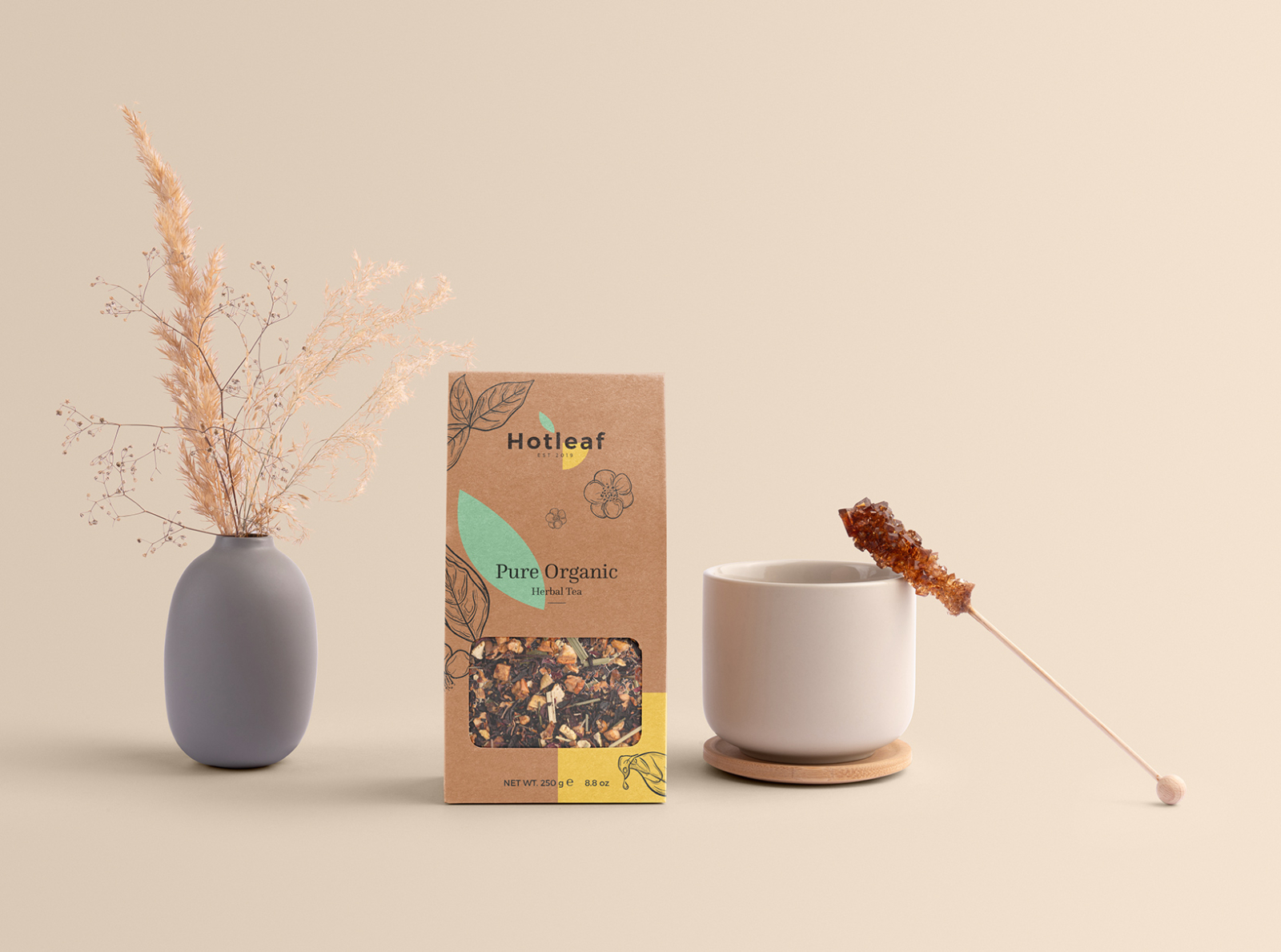 Hotleaf - Teahouse Branding Mockup Kit by Mockup Cloud on Dribbble