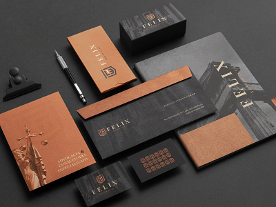 FELIX Advocacia - Brand Identity brand branding branding mockup brochure business card download free freebie identity letterhead logo mockup mockupcloud portfolio presentation psd showcase stationery template typography