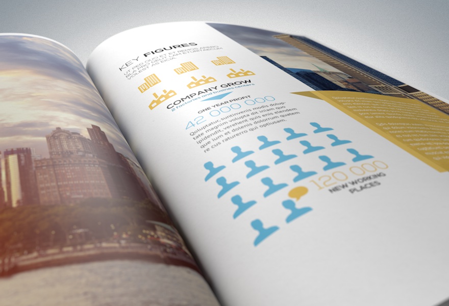 Annual Report Brochure by Mockup Cloud on Dribbble