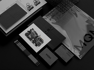 MQM Administradora Brand Identity brand branding branding mockup brochure business card download free freebie identity letterhead logo mockup mockupcloud portfolio presentation psd showcase stationery template typography