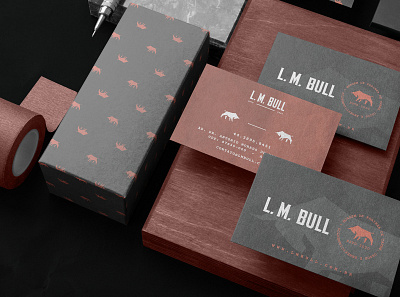 LM Bull Brand Identity brand branding branding mockup brochure business card download free freebie identity letterhead logo mockup mockupcloud portfolio presentation psd showcase stationery template typography