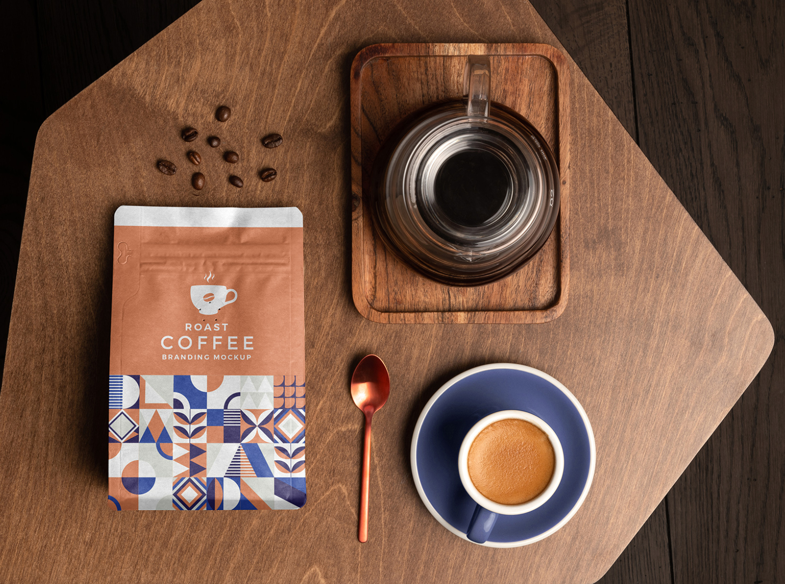 Download Roast - Coffee Branding Mockups by Mockup Cloud on Dribbble