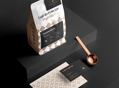 Café do Príncipe Brand Identity blend brand branding brew business card coffee coffee house download free freebie identity letterhead logo mockup mockupcloud packaging presentation psd stationery template