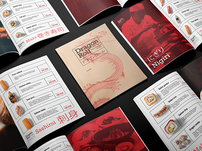 Dragon Roll Brand Identity brand branding branding mockup brochure business card download free freebie identity letterhead logo mockup mockupcloud portfolio presentation psd showcase stationery template typography