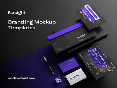 Download Farsight Branding Mockup Kit By Mockup Cloud On Dribbble