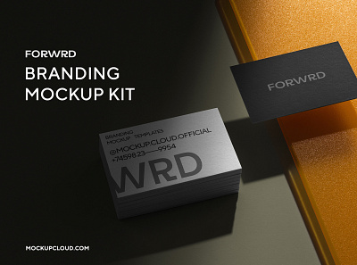 NEW! Forwrd - Branding Mockup Kit brand branding branding mockup brochure business card download free freebie identity letterhead logo mockup mockupcloud portfolio presentation psd showcase stationery template typography