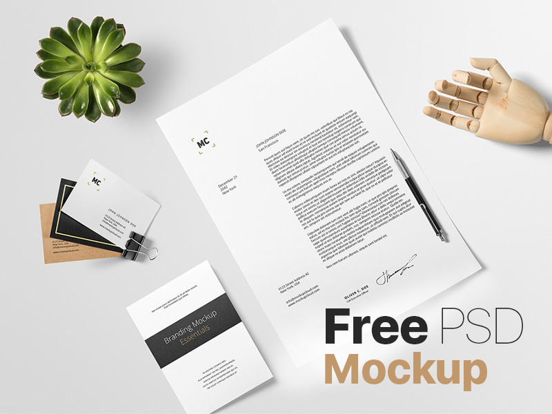 Download Branding Mockup Free Scene by Mockup Cloud on Dribbble