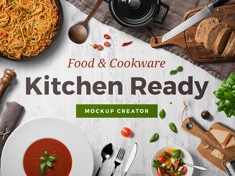 Download Kitchen Ready Mockup Creator by Mockup Cloud on Dribbble