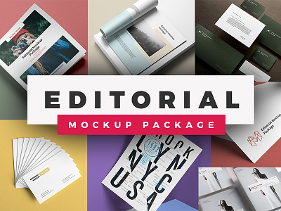 ✏️ NEW! Editorial Mockup Package brand branding branding mockup brochure editorial letterhead mock up mock up mockup psd showcase template