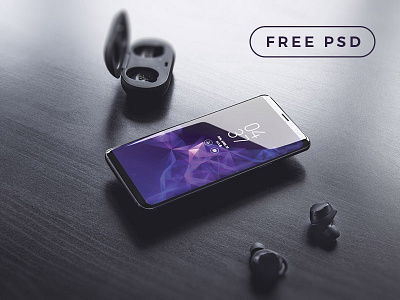 Galaxy S9 Plus Free Mockup app brand branding download free freebie galaxy mockup psd smartphone template ui