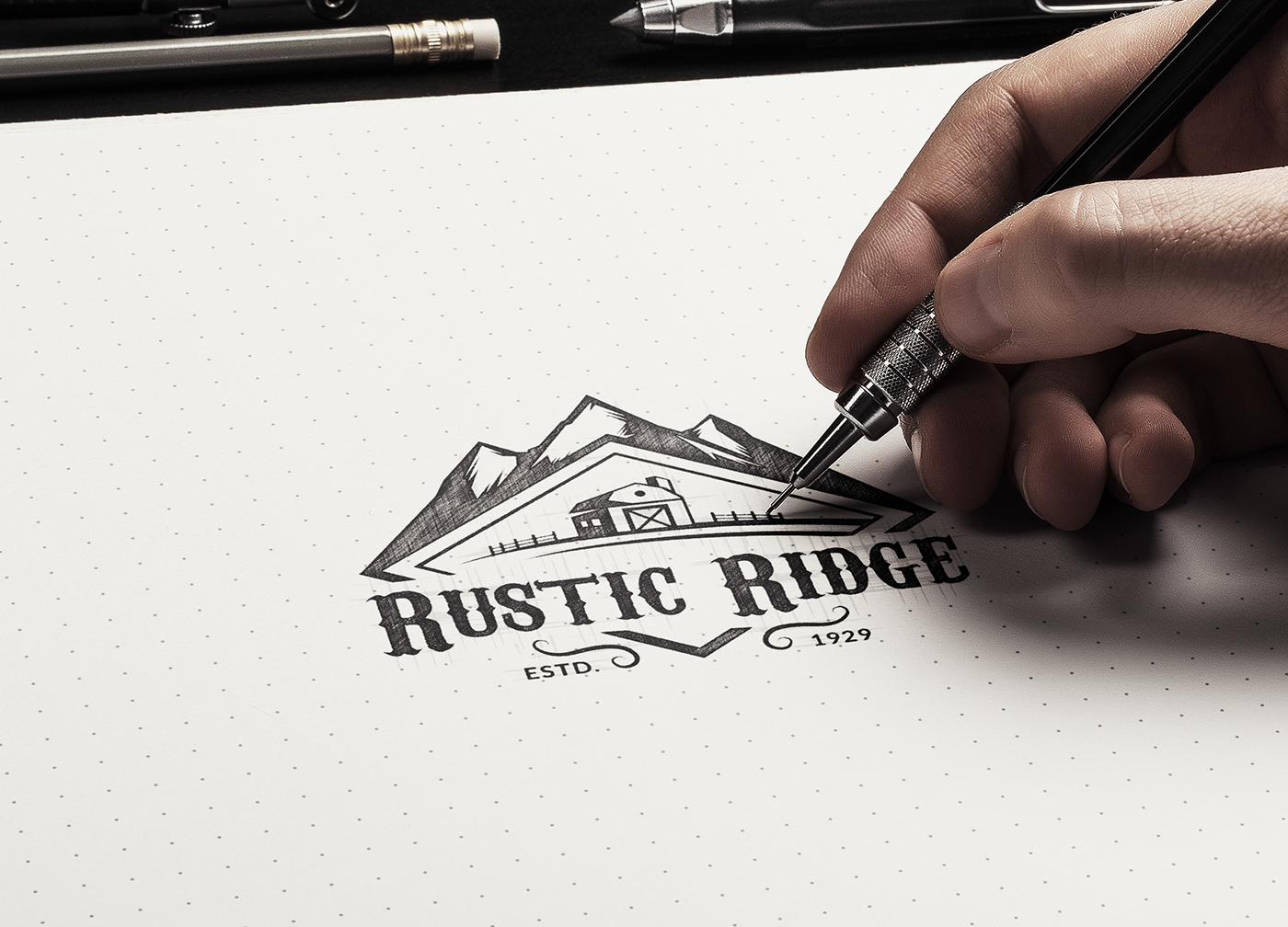 Download Sketch Logo Mockup By Mockup Cloud On Dribbble PSD Mockup Templates